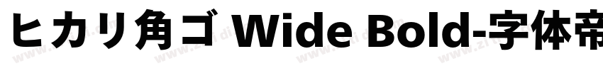 ヒカリ角ゴ Wide Bold字体转换